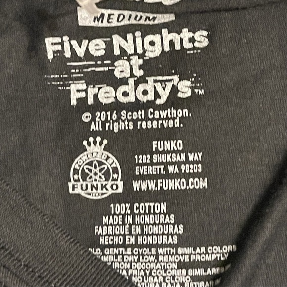 Funko Five Nights At Freddie’s Tee Shirt - Picture 6 of 6
